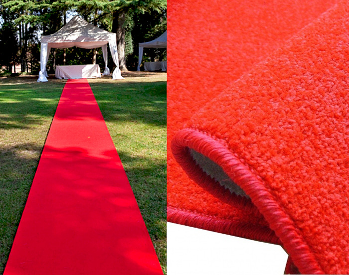 Czerwony dywan na ślub